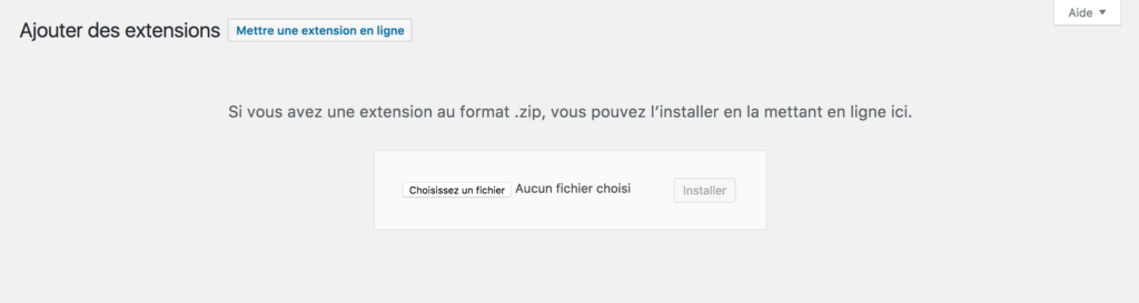 Ajouter un plugin au format .zip